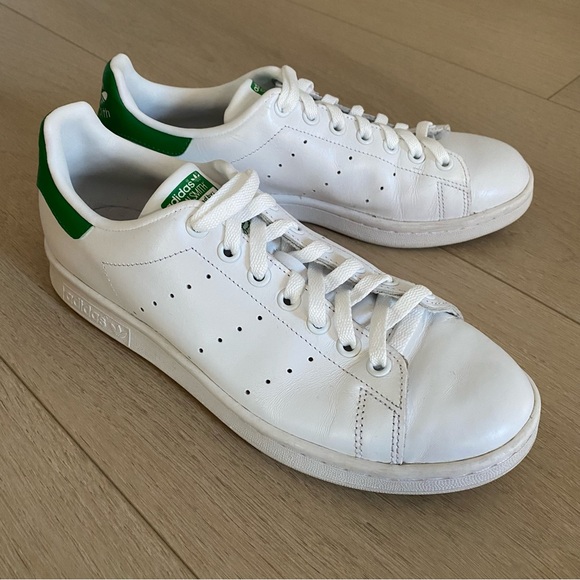 Ultimate Classic Original Cloud White/Green Stan Smith Adidas Shoes Sneakers 8.5 - Picture 4 of 9